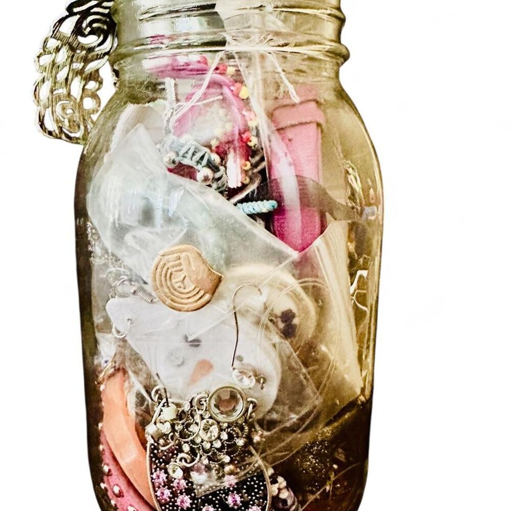 Women's Multi-Piece Jewelry Jar - Crafting and Wearable